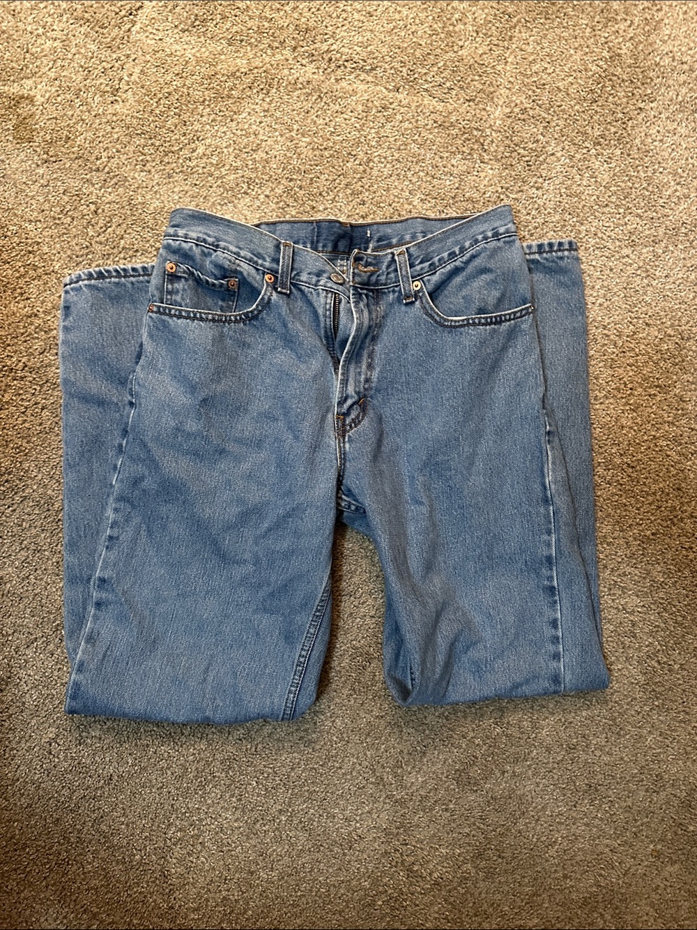 Levi's Straight Leg Blue Denim Jeans